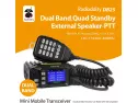Radioddity Db25 Pro Dual Band Quad-standby Mini Mobile Car Truck Radio..