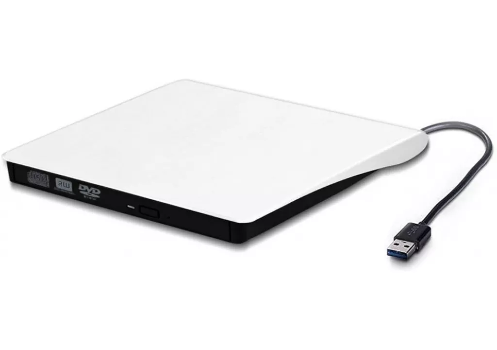 Valoinus External CD Drive USB 3.0 Portable CD/DVD /-RW Drive Slim DVD/CD ROM Rewriter Burner Compatible with Laptop Desktop PC Windows Linux OS Apple Mac 