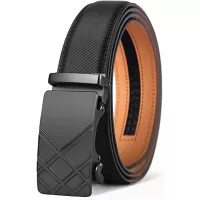 Mens Ratchet Belt,Bulliant Silde Adjustable Belt for Mens Dress Pant Shirt,Trim To Fit