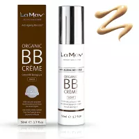 Organic BB Cream Light - All In One Organic Tinted Moisturizer, Foundation and Natural Tinted Sunscreen - Fresh and Flawless Skin Instantly - Very Fair Natural BB Cream for Light Colored Skin Tones