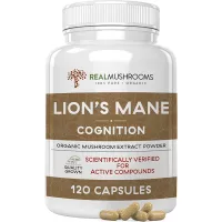 Lions Mane Mushroom Cognition Capsules (120 Capsules) Lions Mane Mushroom Powder Extract Capsules | Brain Supplement, Brain Vitamins, Focus Supplement