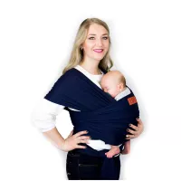 Baby Wrap Carrier Sling- by Cutie Carry Cutie for Newborn and Infant Navy Blue