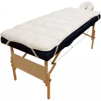 Body Linen Abundance Deluxe Quilted Fleece Massage Table Pad Set Lint Free, Extra Soft and Cushy, Multicolor