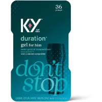 Duration Gel for Men, K-Y Male Genital Desensitizer Numbing Gel to Last Longer, 0.16 fl oz, 36 Pumps, Made with Benzocaine to Help Men Last Longer in Bed, (Packaging May Vary)