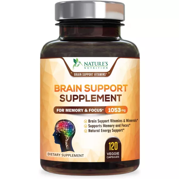 Brain Supplement 1053mg - Premium Nootropic Brain Support - Made In Us..