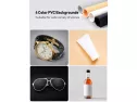 Esddi Photo Studio Light Box 20"/50cm Adjustable Brightness Portable Folding Hook & Loop Professional Booth Table Top Photography Lighting Kit 120 Led Lights 4 Colors Backdrops