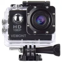 Vemont Action Camera 1080P 12MP Sports Camera Full HD 2.0 Inch Action Cam 30m/98ft Underwater Waterproof Snorkel surf Camera with Wide-Angle Lens and Mounting Accessories Kit (KH-9D91-CAOT)