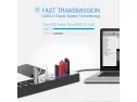Apanage Powered Usb 3.0 Hub, 11 Ports Usb Hub Splitter (7 High Speed Data Transfer Ports + 4 Smart Charging Ports) With Individual On/off Switches And 48w Power Adapter For Mac Pro/mini, Pc, Hdd, Disk