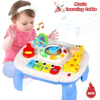 HOMOFY Baby Toys Musical Learning Table 6 Months Up- Early Education Activity Center Multiple Modes Game Kids Toddler Boys & Girls Toys for 1 2 3 Years Old Best Gifts