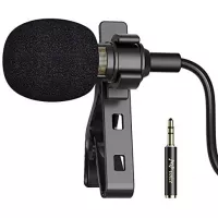 PoP voice 16 Feet Single Head Lavalier Lapel Microphone Omnidirectional Condenser Mic for iPhone Android & Windows Smartphones, YouTube, Interview, Studio, Video Recording, Noise Cancelling Mic