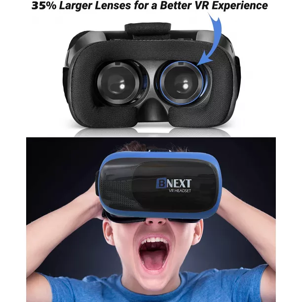 VR Headset Compatible with iPhone Android Phone Universal