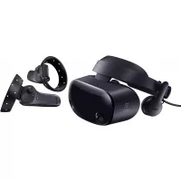 Samsung HMD Odyssey+ Windows Mixed Reality Headset with 2 Wireless Controllers 3.5" Black (XE800ZBA-HC1US)