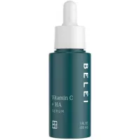Belei by Amazon: Vitamin C + Hyaluronic Acid Serum, Fragrance Free, Paraben Free, 1 Fluid Ounce (30 mL)
