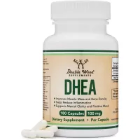 DHEA 100mg – 180 Capsules -Third Party Tested, Made in The USA (Max Strength, 6 Month Supply) Hormone Balance for Women and Men by Double Wood Supplements