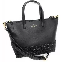 Kate Spade New York Ina Greta Court Glitter Crossbody Bag Top Handle Handbag