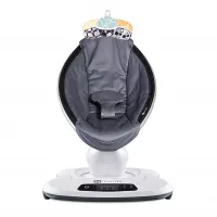 4moms mamaRoo 4 Baby Swing, Bluetooth Baby Rocker with 5 Unique Motions, Cool Mesh Fabric, Dark Grey