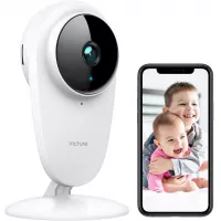 Victure 1080P FHD Baby Monitor Pet Camera 2.4G Wireless Indoor Home Security Camera with Two-Way Audio Motion Detection Night Vision for Baby/Pet/Nanny/Elderly Compatible with iOS & Android System