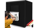 Photo Box, Samtian Photo Light Box 32x32x32 Inches 126 Led Light Photo Studio Shooting Tent Tabletop Photography Lighting Kit With 4 Background Paper (black,white, Red And Orange) For Photography