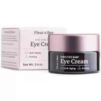 Anti Aging Eye Cream | Natural, 100% Vegan & Cruelty Free | For Dark Circles, Puffy Eyes and Wrinkles | Dermatologist Tested Moisturizer for All Skin Types | Eyes Eyes Baby by Fleur & Bee - 0.6 oz