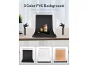 Esddi Photo Light Box Photography 16"x16"/40x40cm Portable Table Top Lighting Shooting Tent Kit Foldable Cube With 2x20 Led Lights 3 Color Backdrop For Jewellery Product Advertising