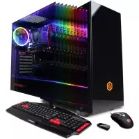 CYBERPOWERPC Gamer Master GMA600 Gaming PC (AMD Ryzen 3 2300X 3.5GHz, 8GB DDR4, NVIDIA GeForce GT 1030 2GB, 120GB SSD, 1TB HDD, 802.11AC WiFi & Win 10 Home) Black