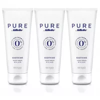 PURE by Gillette Soothing Shave Cream with Aloe, 6 Ounce (Pack of 3)