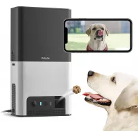 Petcube Bites 2 Wi-Fi Pet Camera with Treat Dispenser & Alexa Built-in, for Dogs and Cats. 1080p HD Video, 160° Full-Room View, 2-Way Audio