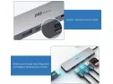 Usb C Hub Multiport Adapter - 7 In 1 Portable Space Aluminum Dongle With 4k Hdmi Output, 3 Usb 3.0 Ports, Sd/micro Sd Card Reader Compatible For Macbook Pro, Xps More Type C Devices