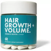 Genesis Today - Hair Growth & Volume – High Potency 5,000 mcg Biotin Folate Healthy Hair Vitamin – 90 Capsules
