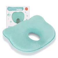 Newborn Baby Head Shaping Pillow,Preventing Flat Head Syndrome(Plagiocephaly),Made of Memory Foam Head and Neck Support Baby 3D Pillow for 0-12 Months Infant