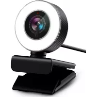 PC Webcam for Streaming HD 1080P, Vitade 960A USB Pro Computer Web Camera Video Cam for Mac Windows Laptop Conferencing Gaming with Microphone & Ring Light
