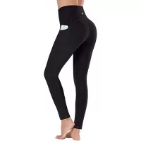 Ewedoos Women's Yoga Pants with Pockets - Leggings with Pockets, High Waist Tummy Control Non See-Through Workout Pants