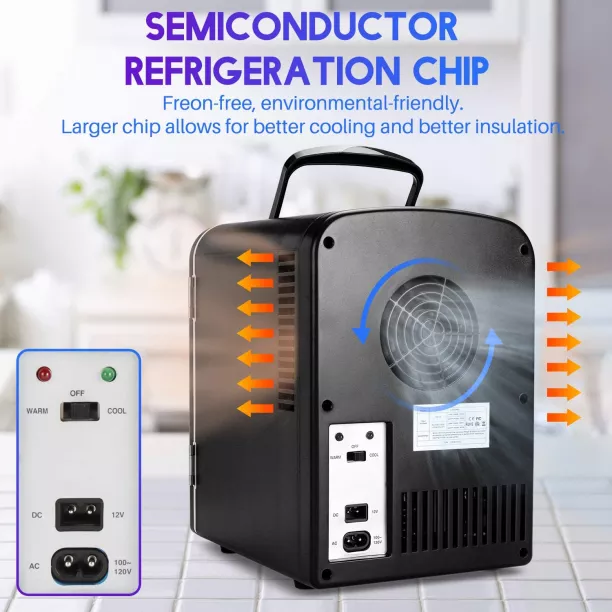 thumbnail image 2 of AstroAI 4 Liter Mini Fridge – Portable Thermoelectric Cooler For Drinks, Skincare, & Snacks 2 of 10