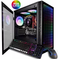 CUK Continuum Micro Gamer PC (AMD Ryzen 3 3200G with Radeon Vega 8 Graphics, 16GB 3000MHz RAM, 256GB SSD, 500W PSU, AC WiFi, No OS) Gaming Desktop Computer