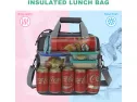 Mier Double Compartment Cooler Bag Large Insulated Bag For Lunch, Picn..