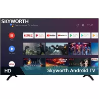 Skyworth E20300 32-Inch 720P HD LED Smart TV with Google Assistant Built-in ( Also work with Alexa ), Android TV with HDMI, WI-FI, USB Inputs