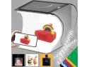 Duclus Mini Photo Studio Light Box,photo Shooting Tent Kit,portable Folding Photography Light Tent Kit With 40pcs Led Light + 6 Kinds Color Backgrounds For Small Size Products