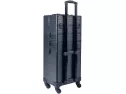 Rolling Train Case 4-in-1 Portable Makeup Train Case Professional Cosm..