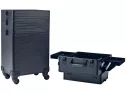 Rolling Train Case 4-in-1 Portable Makeup Train Case Professional Cosm..