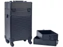 Rolling Train Case 4-in-1 Portable Makeup Train Case Professional Cosm..