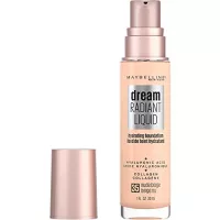 Maybelline Dream Radiant Liquid Medium Coverage Hydrating Makeup, Lightweight Liquid Foundation, Nude Beige, 1 Fl. Oz