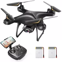 SNAPTAIN SP650 1080P Drone with Camera for Adults 1080P HD Live Video Camera Drone for Beginners w/Voice Control, Gesture Control, Circle Fly, High-Speed Rotation, Altitude Hold, Headless Mode