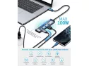 Usb C Hub, Hiearcool Macbook Pro Adapter Usb C Dongle, 7 In 1 Usb C To Hdmi Multiport Adapter Compatible For Usb C Laptops Nintendo And Other Type C Devices (4k Hdmi Usb3.0 Sd/tf Card Reader 100w Pd)