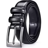 DWTS Belts for Men Classic Casual Dress Belt with Single Prong Buckle