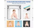 Photo Box, Travor Photo Studio Light Box 35"/90cm Adjustable Brightness Portable Shooting Tent Table Top Photography Lighting Kit With 126 Led Lights 4 Backdrops (brightness 15000lm, Cri95+)