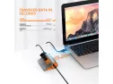 Orico Powered Usb Hub, 4 Ports Powered Usb 3.1 Aluminum Data Hub, 10 Gbps Superspeed Usb Splitter With 12v/2.5a Power Adapter For Desktop Pc/laptop, Phones, And More (grey)