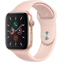 Apple Watch Series 5 (GPS, 44mm) - Gold Aluminum Case with Pink Sport Band