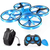SNAPTAIN SP300 Mini Drone, Hand Operated RC Quadcopter w/Throw’N Go, Multiple Remote Controls, G-Sensor Mode, 3D Flips, Altitude Hold, Headless Mode, Speed Adjustment, One Key Return