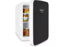 Cooluli Infinity Black 10 Liter Compact Portable Cooler Warmer Mini Fridge For Bedroom, Office, Dorm, Car - Great For Skincare & Cosmetics (110-240v/12v