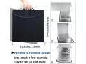 Duclus Foldable Photo Studio Box Kit, Portable Photography Light Box With Dual Ring Led Light, Photo Studio Shooting Tent With White Light Warm Light And 6 Color Background, Size 12inch X 12inch